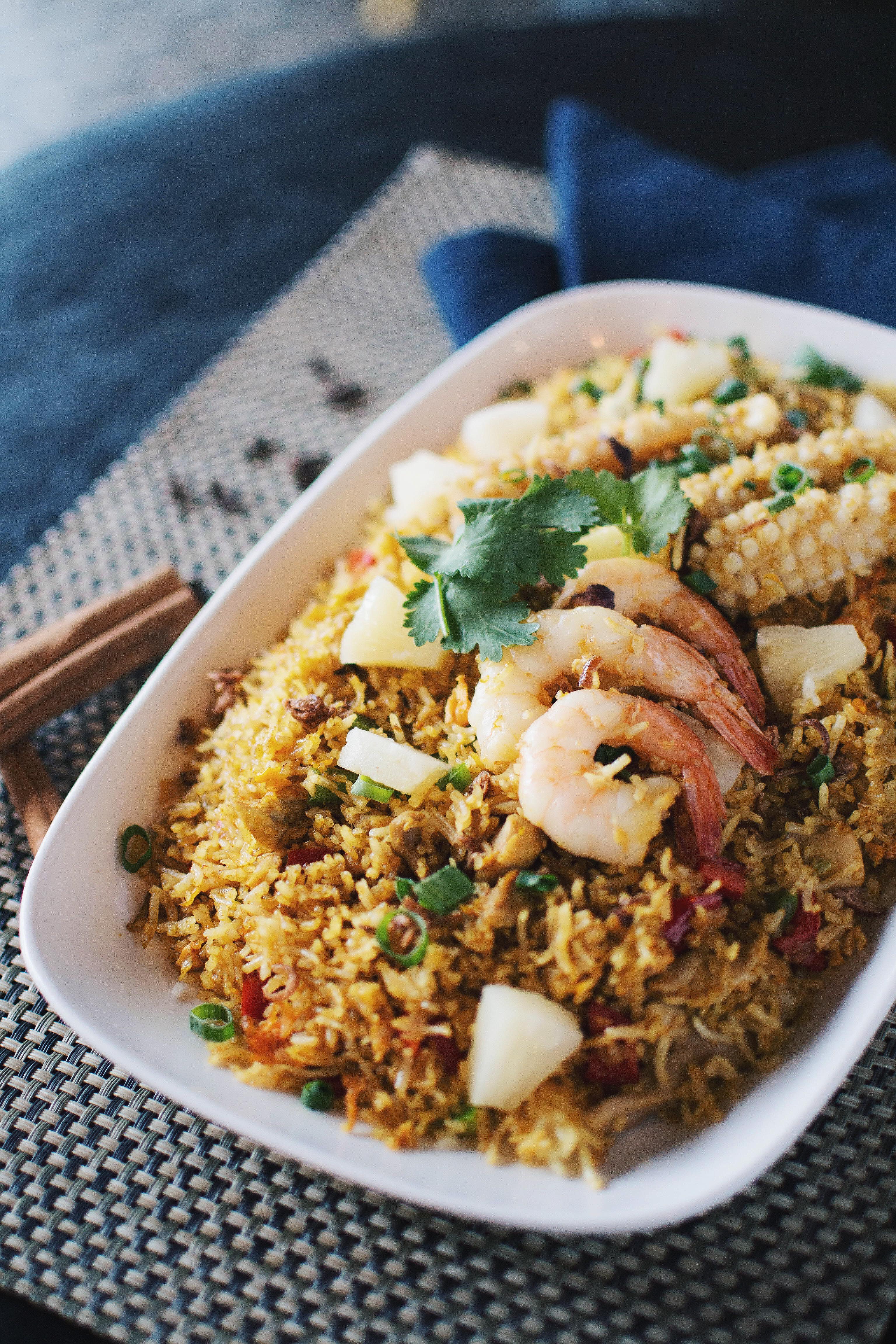 Seafood Fried Rice Photography
