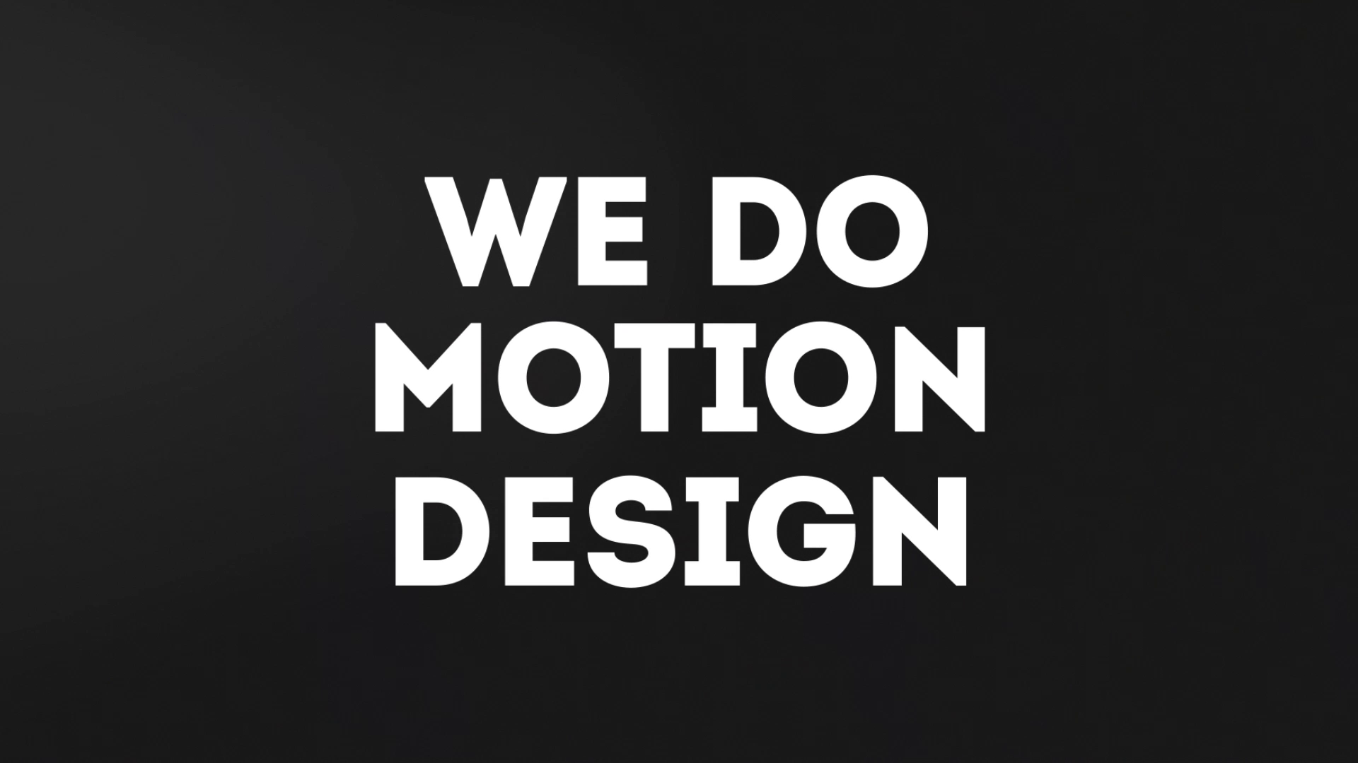 We Do Motion Design
